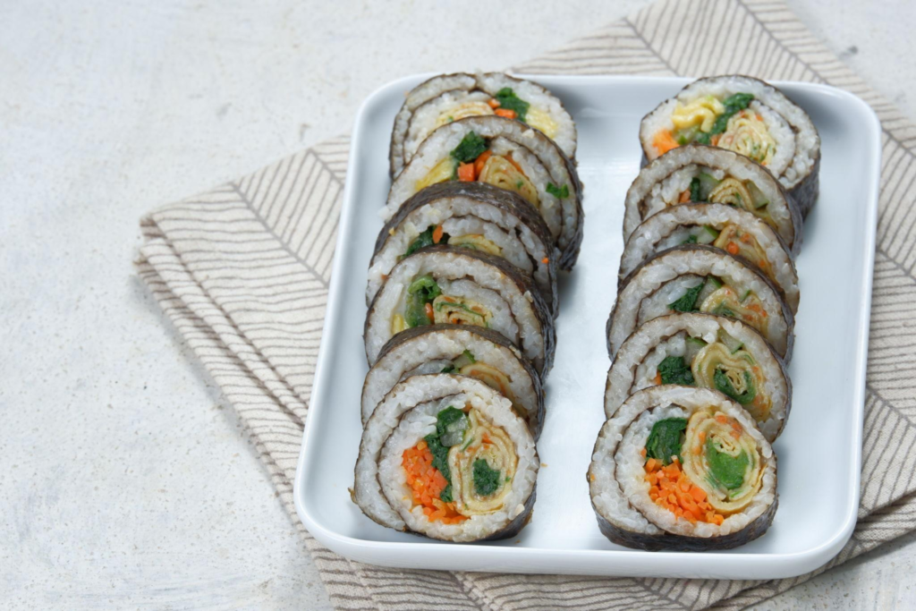 platillos coreanos en K-Dramas: Gimbap